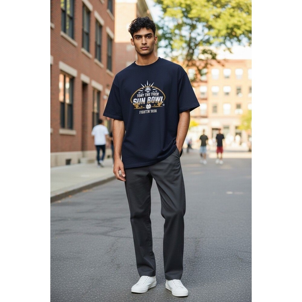 Gildan Men's Notre Dame Fighting Irish T-Shirt  XL 2023 Tony the Tiger Sun Bowl